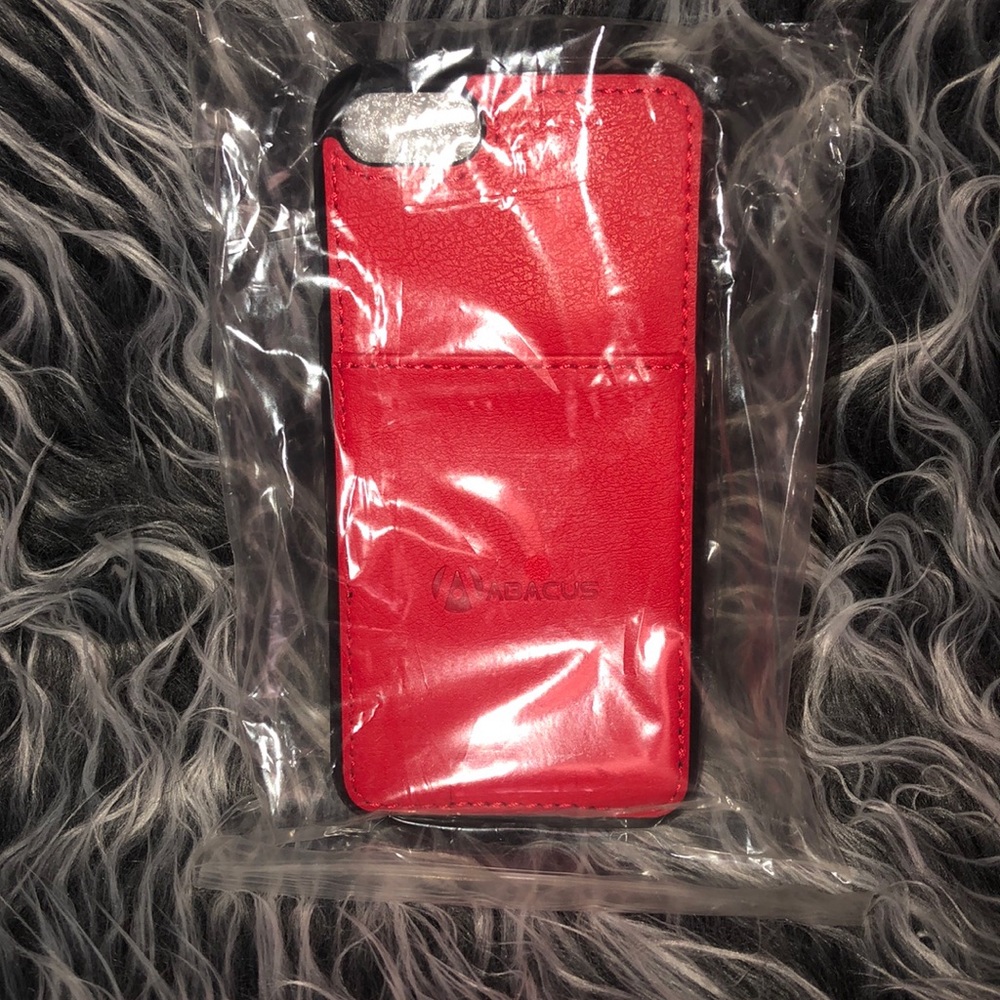 iPhone 6s/6/7 Rubber Case w/ card holder